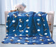 Blue Monkey Baby Borrego Blanket