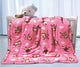 Pink Monkey Baby Borrego Blanket